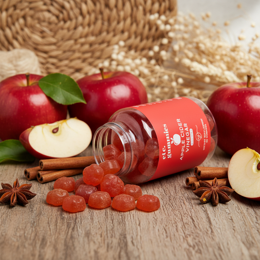 Apple Cider Vinegar Gummies - Natural Background