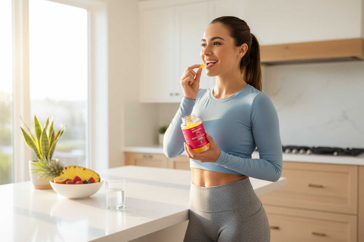 Berberine Gummies - Person Taking Product