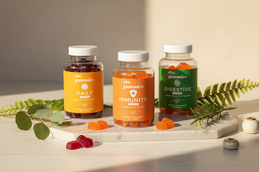 Daily, Skin, and ACV gummies lifestyle photo