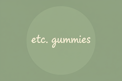 etc. gummies logo with handwritten style