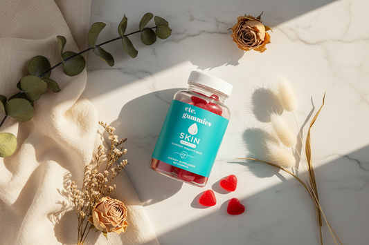 Skin gummies editorial lifestyle photo